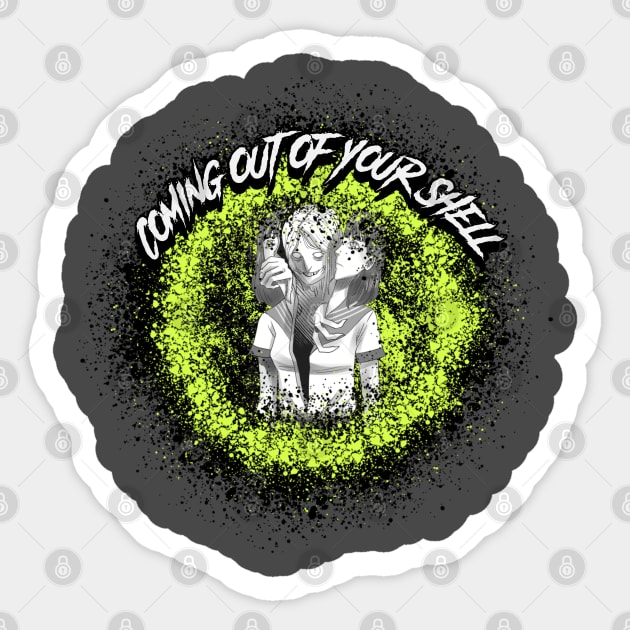 Coming Out Of Your Shell Graphic Sticker by CTJFDesigns